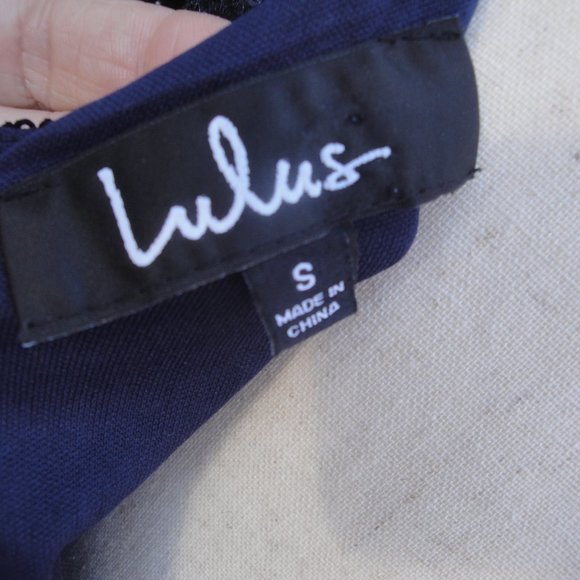 Lulus Blue Sequin Dress Size S - Picture 6 of 10